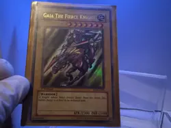 Gaia The Fierce Knight LOB-E004 The Legend of Blue Eyes White Dragon-1st Edition - Image 2