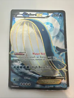 Pokemon Wailord EX Trading Card - Water Type, High Breaching Ability - Image 2