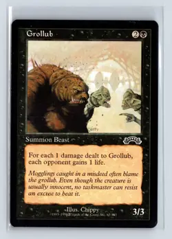 GROLLUB - MTG Magic the Gathering Card - Exodus - Common - Image 1
