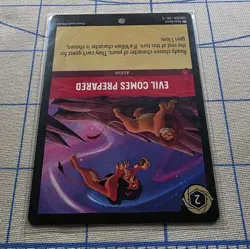 Evil Comes Prepared 128/204 Shimmering Skies Regular - Lorcana Card - Image 4
