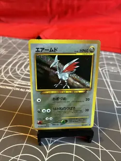 Vintage Pokemon Japanese Skarmory No. 227 Holo Card HP - Image 1