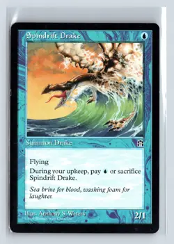 SPINDRIFT DRAKE - MTG Magic the Gathering Card - Stronghold - Common - Image 1