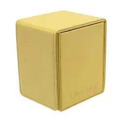 Ultra Pro Card Protection Vivid Alcove Flip Deck Box - Yellow New - Image 1