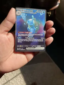 Pokemon TCG Blastoise EX Double Rare Holo Card 200/165 Scarlet & Violet 151 - Image 1