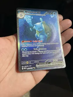 Pokemon TCG Blastoise EX Double Rare Holo Card 200/165 Scarlet & Violet 151 - Image 2