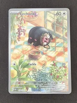 Pokemon TCG Lechonk Card 209/197 Full Art Obsidian Flames - Image 1