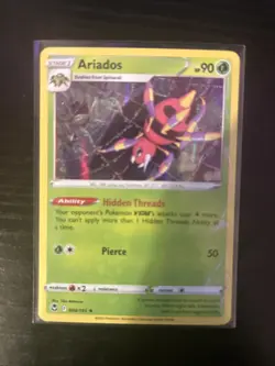 Ariados 004/195 - Silver Tempest - Holo Rare - Pokemon Card TCG - NM - Image 1