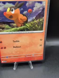 Tepig 011/086 White Flare Holo Rare Collection Promo Pokemon Card TCG - Image 4