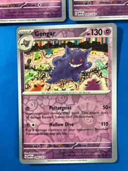 Gastly Haunter Gengar Pokemon 151 Card Lot - X3 Rev Holos - A223 Evolved - Image 4