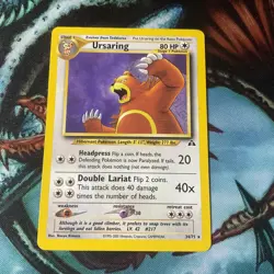 Ursaring 34/75 Rare Unlimited Neo Discovery Pokemon Card Nm Mint - Image 1
