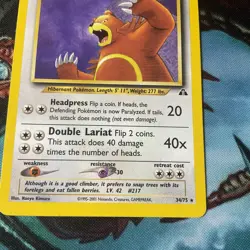 Ursaring 34/75 Rare Unlimited Neo Discovery Pokemon Card Nm Mint - Image 2