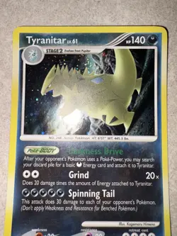 Tyranitar 30/100 Stormfront Holo Rare Pokemon Card LP - Image 3