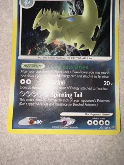 Tyranitar 30/100 Stormfront Holo Rare Pokemon Card LP - Image 4