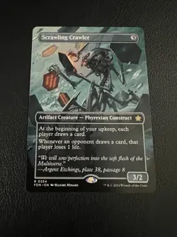 Scrawling Crawler Regular (Borderless) Foundations 354 Near Mint MTG - Image 1