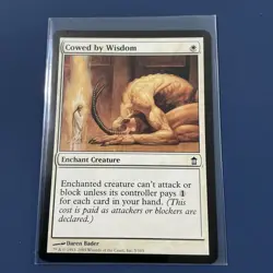 Cowed by Wisdom - Saviors of Kamigawa - Magic the Gathering MTG NM - Image 1