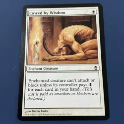Cowed by Wisdom - Saviors of Kamigawa - Magic the Gathering MTG NM - Image 2