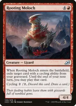 Rooting Moloch 4x FOIL IKO MTG Ikoria Uncommon MINT red - Image 1
