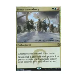 WOTC MtG Prerelease Promos Temur Ascendancy (P) (Foil) EX - Image 1