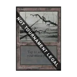 WOTC MtG Collector's Ed Swamp (C) (CE) (L) EX - Image 1