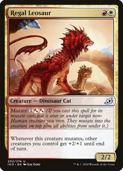 Regal Leosaur 4x FOIL IKO MTG Ikoria Uncommon MINT red white - Image 1