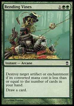 Rending Vines -Foil Medium Play MTG Saviors of Kamigawa - Image 1