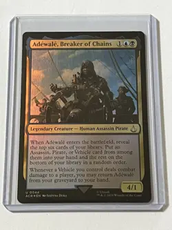 Adewale Breaker of Chains 44 MTG Assassins Creed 2024 Near Mint Foil - Image 1