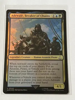 Adewale Breaker of Chains 44 MTG Assassins Creed 2024 Near Mint Foil - Image 2