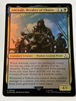Adewale Breaker of Chains 44 MTG Assassins Creed 2024 Near Mint Foil - Image 4