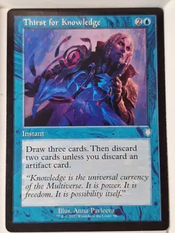 Thirst For Knowledge - Retro Frame - The Brothers' War - Magic the Gathering MTG - Image 1