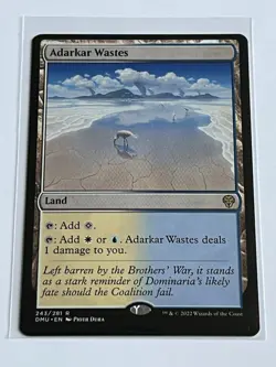Adarkar Wastes 243 MTG Dominaria United 2022 Near Mint Non Foil Rare Land - Image 2