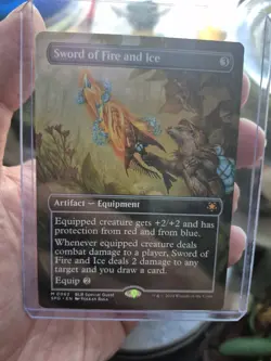 MTG Sword of Fire and Ice Bloomburrow Special Guests Borderless M/Nm Condition - Image 1