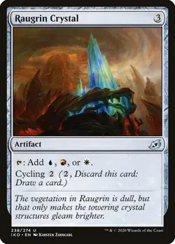 Raugrin Crystal 2x FOIL IKO MTG Ikoria Uncommon MINT blue red white artifact - Image 1