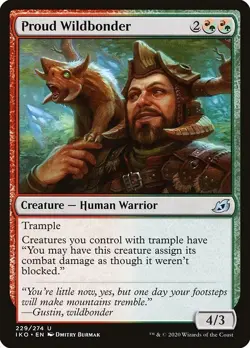 Proud Wildbonder 2x FOIL IKO MTG Ikoria Uncommon MINT red green - Image 1