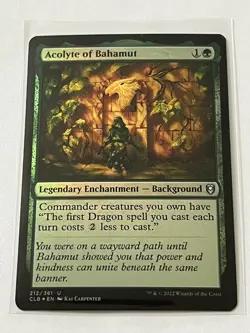 Acolyte of Bahamut 212 MTG D&D Battle for Baldur's Gate 2022 Near Mint Foil - Image 2