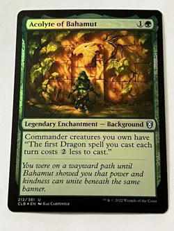 Acolyte of Bahamut 212 MTG D&D Battle for Baldur's Gate 2022 Near Mint Foil - Image 4