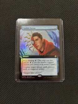 MTG Spider-Man Spider-Sense 0284 Extended Art Foil Buy-a-Box Promo NEW - Image 1