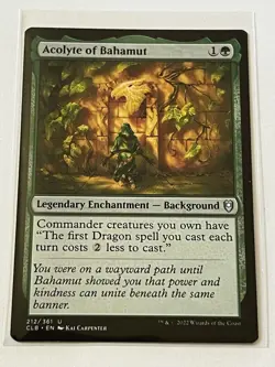 Acolyte of Bahamut 212 MTG Battle for Baldurs Gate 2022 Near Mint Non Foil - Image 2