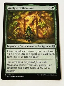 Acolyte of Bahamut 212 MTG Battle for Baldurs Gate 2022 Near Mint Non Foil - Image 4