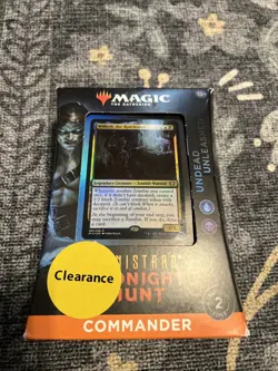 Free Shipping Innistrad: Midnight Hunt Commander Deck: Undead Unleashed MTG NIB 630509987153 - Image 1