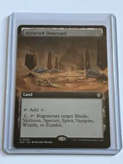 Accursed Duneyard 36 MTG Aetherdrift Commander 2025 Near Mint Borderless Rare - Image 1