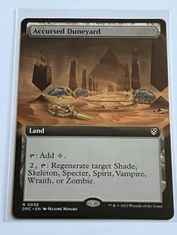 Accursed Duneyard 36 MTG Aetherdrift Commander 2025 Near Mint Borderless Rare - Image 2