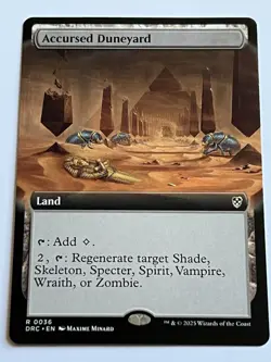 Accursed Duneyard 36 MTG Aetherdrift Commander 2025 Near Mint Borderless Rare - Image 4