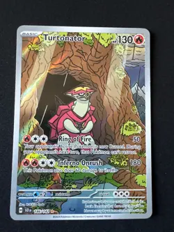 TURTONATOR 146/142 NM ILLUSTRATION RARE STELLAR CROWN POKEMON 2024 - Image 1