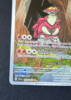TURTONATOR 146/142 NM ILLUSTRATION RARE STELLAR CROWN POKEMON 2024 - Image 5