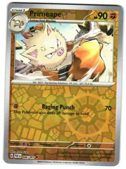 Primeape - 046/091 Reverse Holo SV: Paldean Fates Pokemon TCG - Image 1