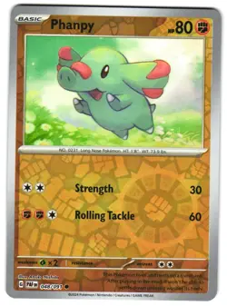 Phanpy 048/091 Reverse Holo SV: Paldean Fates Pokemon TCG - Image 1