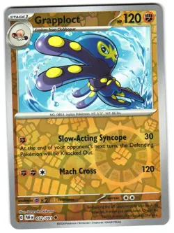 Grapploct 052/091 Reverse Holo SV: Paldean Fates Pokemon TCG - Image 1