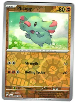 Phanpy 048/091 Reverse Holo SV: Paldean Fates Pokemon TCG - Image 1