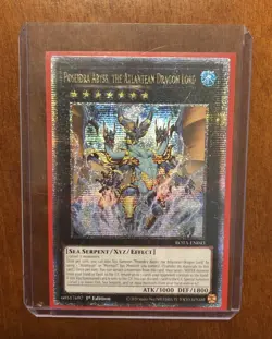 Yugioh Poseidra Abyss, The Atlantean Dragon Lord ROTA-EN043 Quarter Century - NM - Image 1