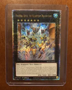 Yugioh Poseidra Abyss, The Atlantean Dragon Lord ROTA-EN043 Quarter Century - NM - Image 2
